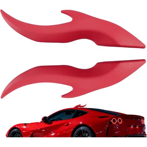 Lot de 2 cornes de toit de voiture - Montage adhésif 3D sans perçage - Pour vélo, camion, golf, quad, bateau, moto (1/5)