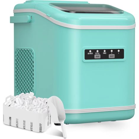 Appareil à glaçons – Vert – Nettoyage automatique – Forme ronde – Portable – Maison/bar – Autonome