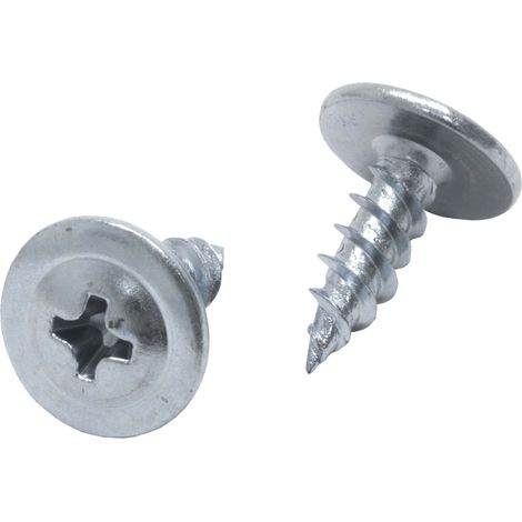 PROTEKTOR Blechschrauben Kreuzschlitz 1000 Stück, 4,2 x 13 mm, A1 Silber Schraubenset, Trockenbau Schrauben, Montage Deckenprofile, Made in Germany