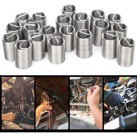 20 inserts filetés en acier M121,25, manchons de protection et de réparation de filetage 2,5D (1/5)