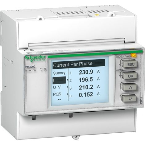 PowerLogic - centrale de mesure - PM3200 - modulaire - METSEPM3200