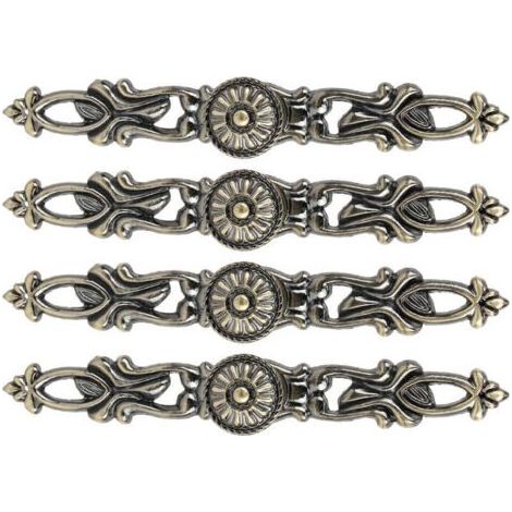 Poignées d'armoire rondes en Bronze, 4 pièces, poignées à trou unique, raccords de quincaillerie de meubles, décoration de la maison..DEBUNS (1/5)