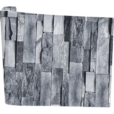 Papel pintado autoadhesivo de 6 m con diseño de ladrillo vintage, adhesivo de pared 3D autoadhesivo para decoración del hogar, cocina y restaurante.