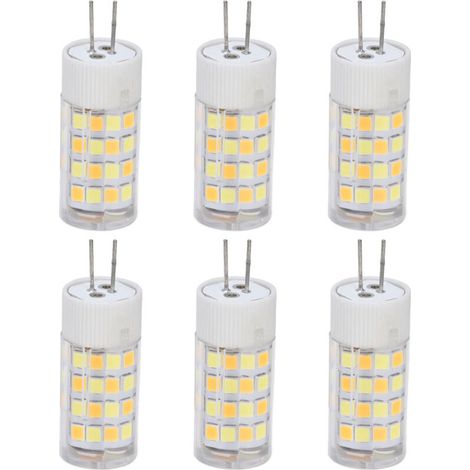 6 Ampoules G4 5W 3 Couleurs, 220V pour Plafonnier, Murale, Maison et Bureau - 52 LED (1/5)