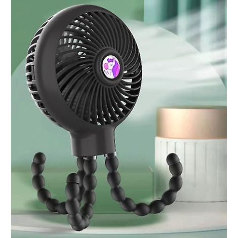 ventilateur Usb,batterie Non Inclusemini Ventilateur Silencieux,ventilateur Poussette Bb,avec Trpied Flexible,portable 3 Vitesse Rglable, Pour Cam (1/5)
