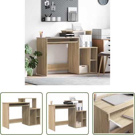 Bureau à domicile - Bureau Chêne Sonoma 120,5 x 44 x 88,5 cm Bois d'ingénierie (1/5)