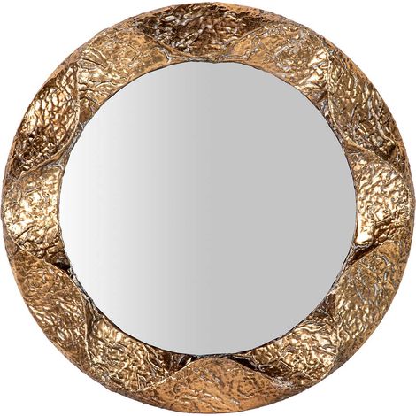 Miroir en métal doré 104 x 7 x 104 cm (1/2)