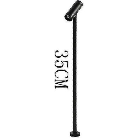 Lampe LED à intensité variable Jwl pour présentoir de bijoux, 20/30/35 cm, sur pied, pour magasin de téléphonie, lampe de bureau, rotative, 220 V.Black 35CM4000K (1/5)