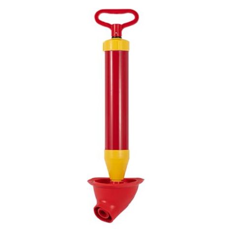 BUNTHAUS Déboucheur de Toilette à Air Comprimé, Ventouse Deboucheur WC Têtes de Piston et Gonfleur, Débouchage Canalisation Débouchage pour Toilette, Déboucheur WC Deboucheur Canalisation (Rouge) (1/5)