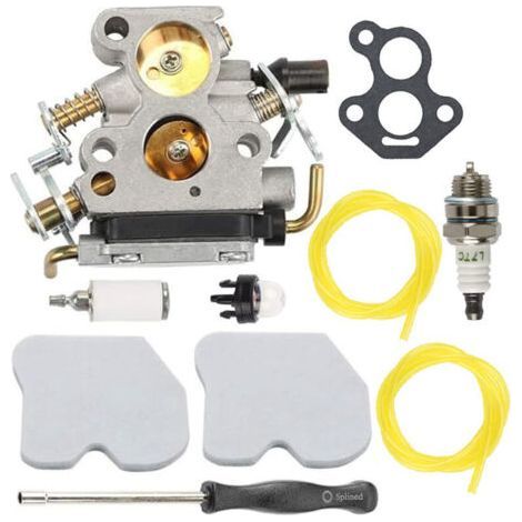 BARKBUSTERS Kit carburateur Husqvarna 235, 236E, 240E pour tronçonneuse Zama C1T-W33, CS2234, GZ380, comprend des joints, des bougies d'allumage, des conduites de carburant et d'autres accessoires. (1/4)