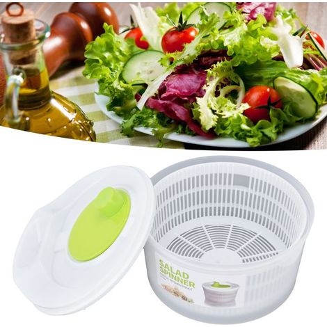 BelleRise - Essoreuse salade multifonction – 3 L – Déshydratation rapide – pour salades et fruits – 23 cm (1/5)