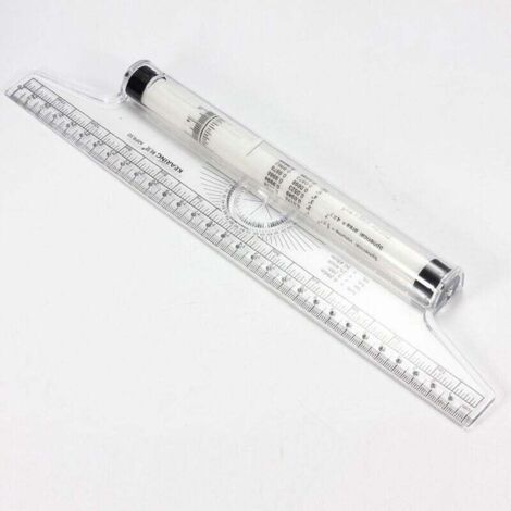 Règle de mesure de 30,5 cm - Règle à rouler parallèle - Multi-usage