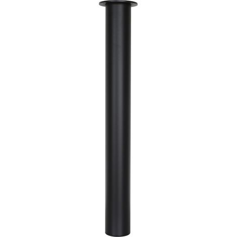 Pata de mesa redonda negra - 80 x 720 mm