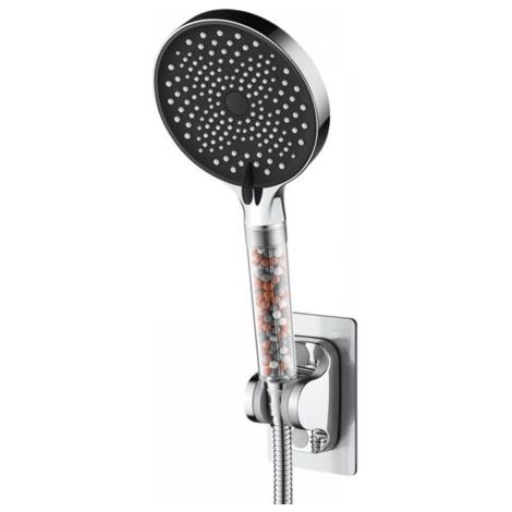 Pommeau de douche à main ABS haute pression 3 fonctions pomme de pulvérisation de douche de salle de bain pour remplacement blanc (1/5)