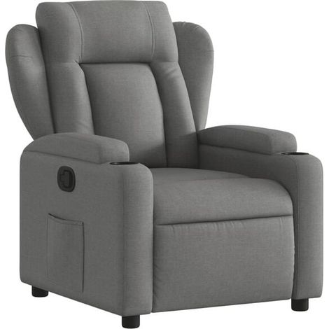 Chaise longue en tissu gris foncé – Canapé lit convertible moderne, dossier réglable, idéal pour salon, chambre ou espace détente (1/5)