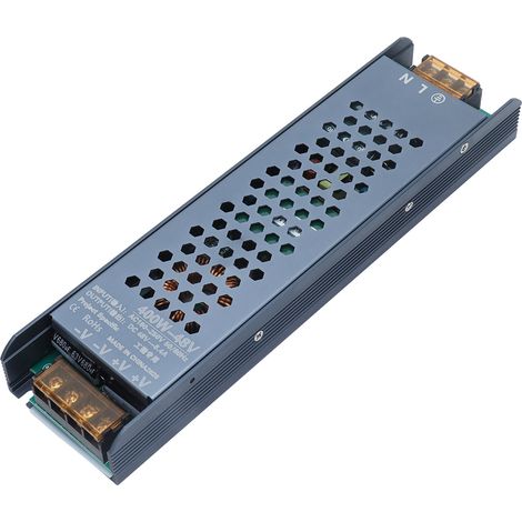 Alimentation à découpage LED, transformateur magnétique, bande longue noire, 48 V AC 180-250 V, 400 W, 8,4 A (1/5)