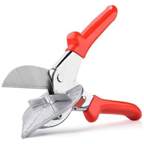 PA Aiperq Cisaille d’Angle à Mitre Cisailles à Onglets Multi-Angles de 45 à 135 Degrés Cisaillement de Joint Pince Coupante à Onglet pour Coupe-Liège Bandes Plastique ou Conduites d'Eau Plast (1/5)
