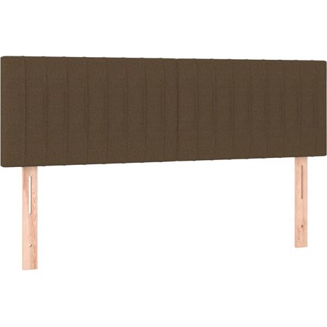 Maison Exclusive - Kopfteile Dunkelbraun 144x5x78/88 cm Stoff