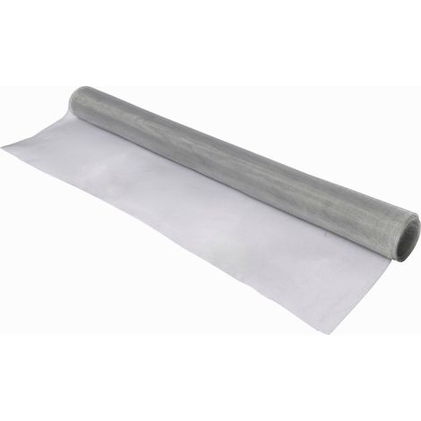 Werka Pro – Tulle moustiquaire aluminium 100x250cm – Stable aux UV – Lavable et découpable – Excellente visibilité contre les insectes