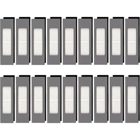 (18 Pices) N10 Filtre HEPA Pour Robot Aspirateur Ecovacs DEEBOT OZMO N10 N10 Plus 920 950 T8 AIVI Max T9 T5 N5 N7 N8+ N8 Pro Plus DX55 DX93 DJ65, kit de Filtres Pour Aspirateur Robot (1/5)