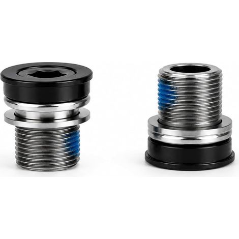 Vis de manivelle M15 pour vélo (lot de 2) avec douille hexagonale, 2 vis de fixation pour axe ISIS, vis de boîtier de pédalier avec système de sécurité. (1/5)