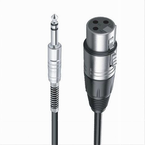 MaxTech - Cavo Jack 6.5 Mm A Xlr Femmina Audio Prolunga Per Microfono Da 1.8 Metri Jxlr-05 - (1/2)