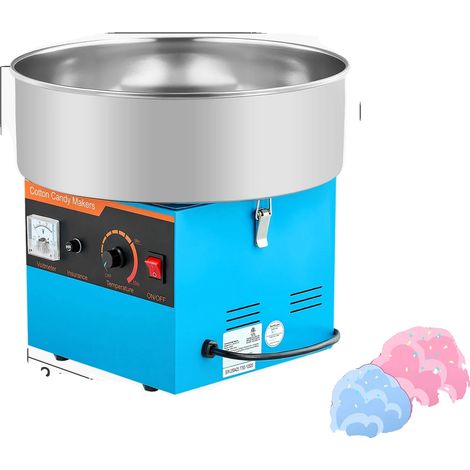Machine à barbe à papa, fonctionnement facile, protection intégrée contre la surchauffe, Bleu (1/2)