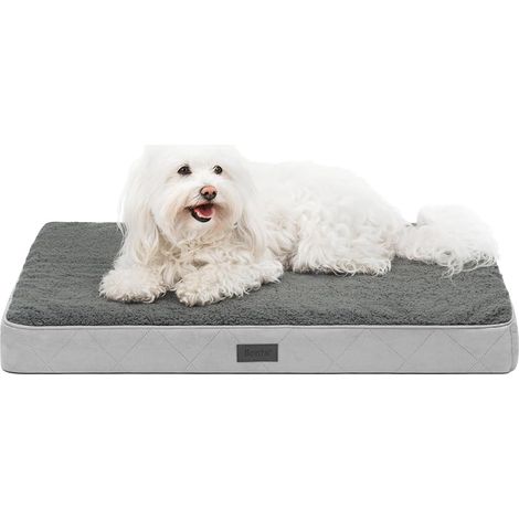 1 lit orthopédique pour chien, 76x51x8 cm, housse lavable, antidérapant, imperméable, pour petits et grands chiens (1/5)