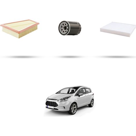 Kit tagliando 3 filtri compatibile con Ford B-Max 1.0 EcoBoost 88kw dal 2012 (1/5)