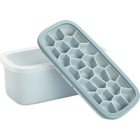 Moule à Glaçons 1 Set avec Couvercle Bac Flexible Anti-odeur en (1/5)