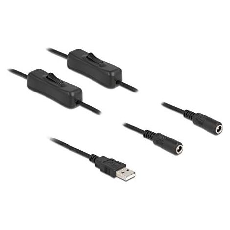 DELOCK 86797 CÂBLE ÉLECTRIQUE NOIR 1 M USB A (1/4)