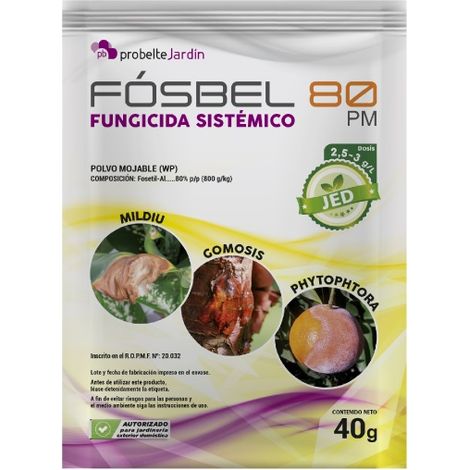 PROBELTE FÓSBEL 80 PM, Fungicida Fosetil-Al 80%, 40 gr