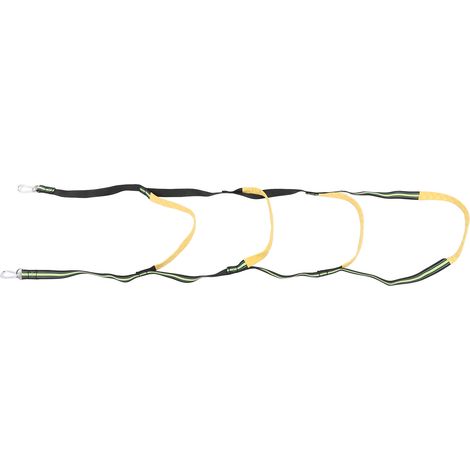Échelle de bateau à 4 marches en corde, échelle de bain pliable pour voilier, kayak et canoë, vert fluorescent (1/5)
