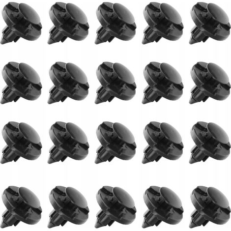 20 clip paraurti per parafanghi, coperture motore, profili sottoporta, Nissan Mitsubishi (1/5)