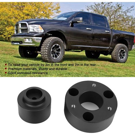 Kit de rehaussement de 7,6 cm à l'avant et de 5,1 cm à l'arrière pour Dodge RAM 1500 4x4 (2009-2018).