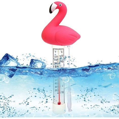 Thermomètre Flottant de Piscine, Thermomètre Eau Flottant, Pool Thermometre Flottant, Thermomètre de Piscine avec Ficelle, Cartoon Mignon Thermomètre, pour Piscines Extérieures et Intérieures (1/5)