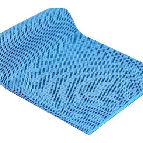 Ein strapazierfähiges, leichtes, weiches und atmungsaktives Kühlhandtuch, ideal für Yoga, Sport, Laufen, Fitnessstudio und andere Aktivitäten. Himmelblau, 30 x 90 cm. (1/5)