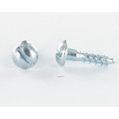 Vis bois Tête ronde TR Fendue 3X30 Acier zingué microvis-1 pièce