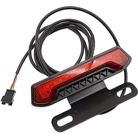Feu arrière LED pour vélo électrique, connecteur SM, équipement de signalisation pour la conduite de nuit. (1/5)