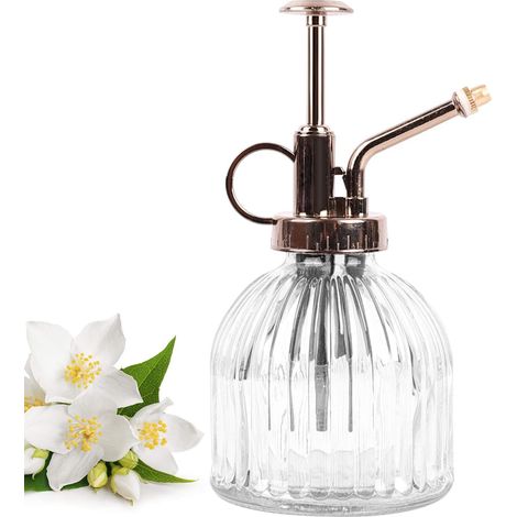 Arrosoir en verre pour plantes, 230 ml, couleur noire (1/4)