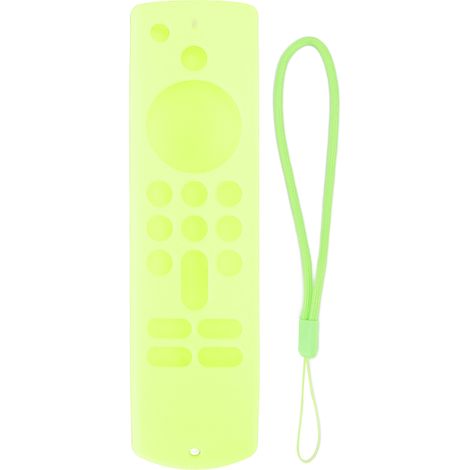 Télécommande housse silicone anti-dérapante pour Fire TV Stick 3e génération, étui de protection avec dragonne, vert fluo (1/5)