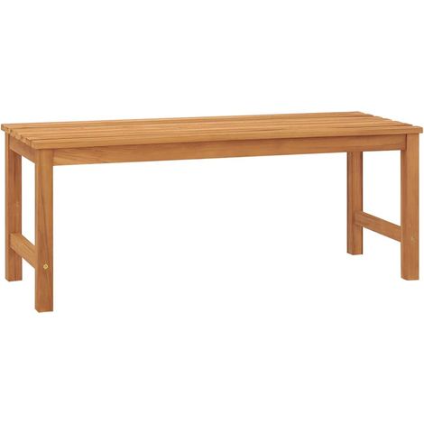 Maison Exclusive - Banco de jardín de madera maciza de teca 114 c (1/5)