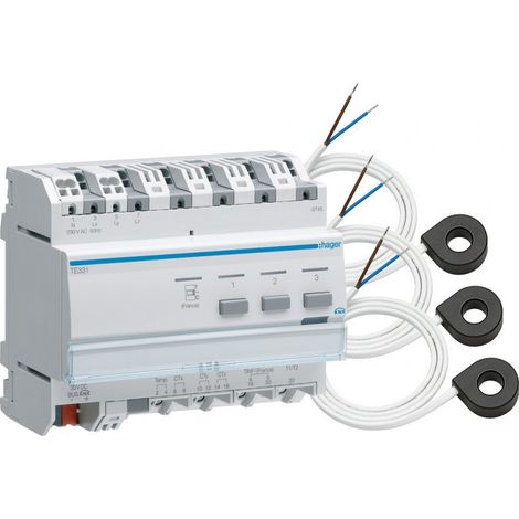 Indicateur conso KNX, 3 tores (TE332)