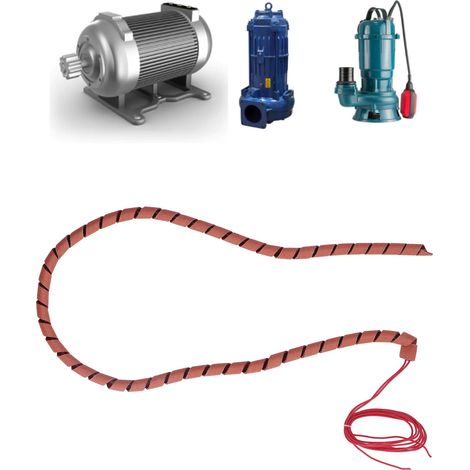 Ruban chauffant torsadé basique de 1000 mm de long, 220 V, 70 W, ruban chauffant électrique spiralé, gaine chauffante enroulée naturellement pour seringue, diamètre extérieur 10 mm (1/5)