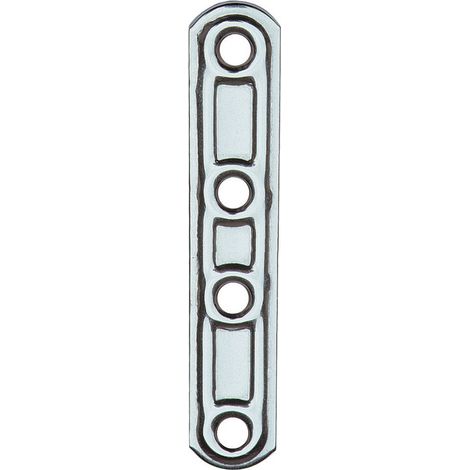 PIASTRA 163/IN LASTRINA DIRITTA INOX 4 FORI  60 MM- ALDEGHI LUIGI SPA- 20,0 pz