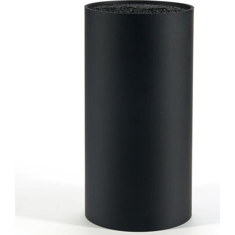 Portacoltelli nero (coltelli non inclusi), ceppi portacoltelli da cucina vuoti, per 8 coltelli di tutti i tipi, portacoltelli universale, supporto per coltelli da cucina con listelli flessibili, 22 x (1/4)