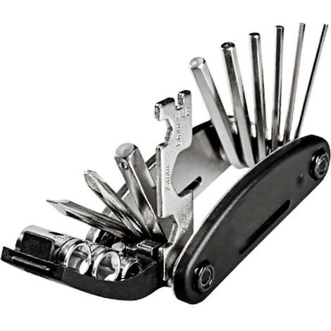 Kit d'outils de réparation de vélo pliable 16 en 1 (métrique) - Multifonctionnel (1/5)