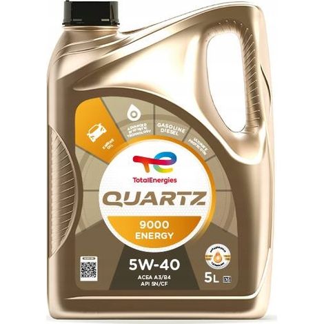OLIO MOTORE TOTAL 5W 40 QUARTZ 9000 ENERGY 5L (1/3)