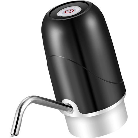 Pompe à eau automatique de 5 gallons (19 litres) avec bouton-poussoir noir, silencieuse et économe en énergie, idéale pour la maison, le camping ou le bureau. (1/5)