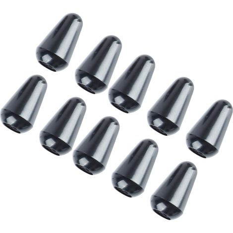10 Pièces Capuchons Boutons pour Commutateur Guitare, Accessoires Noir Universels 3 et 5 Positions, Sélecteur Électrique (1/5)